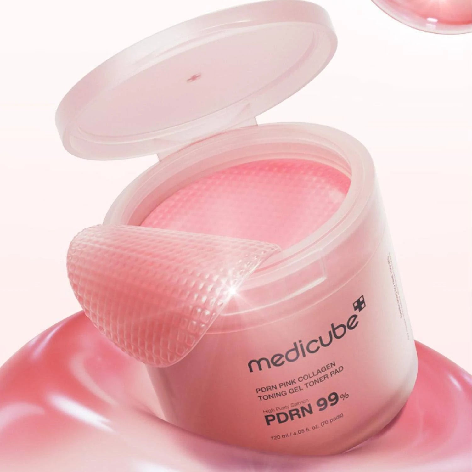 PDRN Pink Collagen Toning Gel Toner Pad (Pads de Tónico Reafirmantes)
