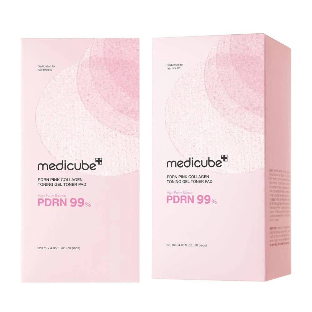 PDRN Pink Collagen Toning Gel Toner Pad (Pads de Tónico Reafirmantes)