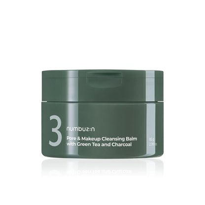 No.3 Pore &amp; Makeup Cleansing Balm with Green Tea and Charcoal (Bálsamo Limpiador Desmaquillante)