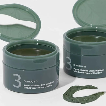 No.3 Pore &amp; Makeup Cleansing Balm with Green Tea and Charcoal (Bálsamo Limpiador Desmaquillante)