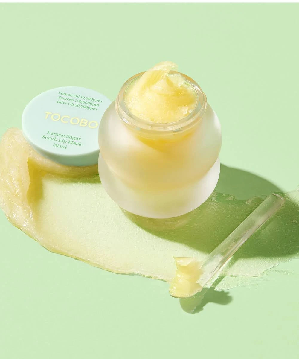 Lemon Sugar Scrub Lip Mask (Hidratante y Exfoliante para Labios)