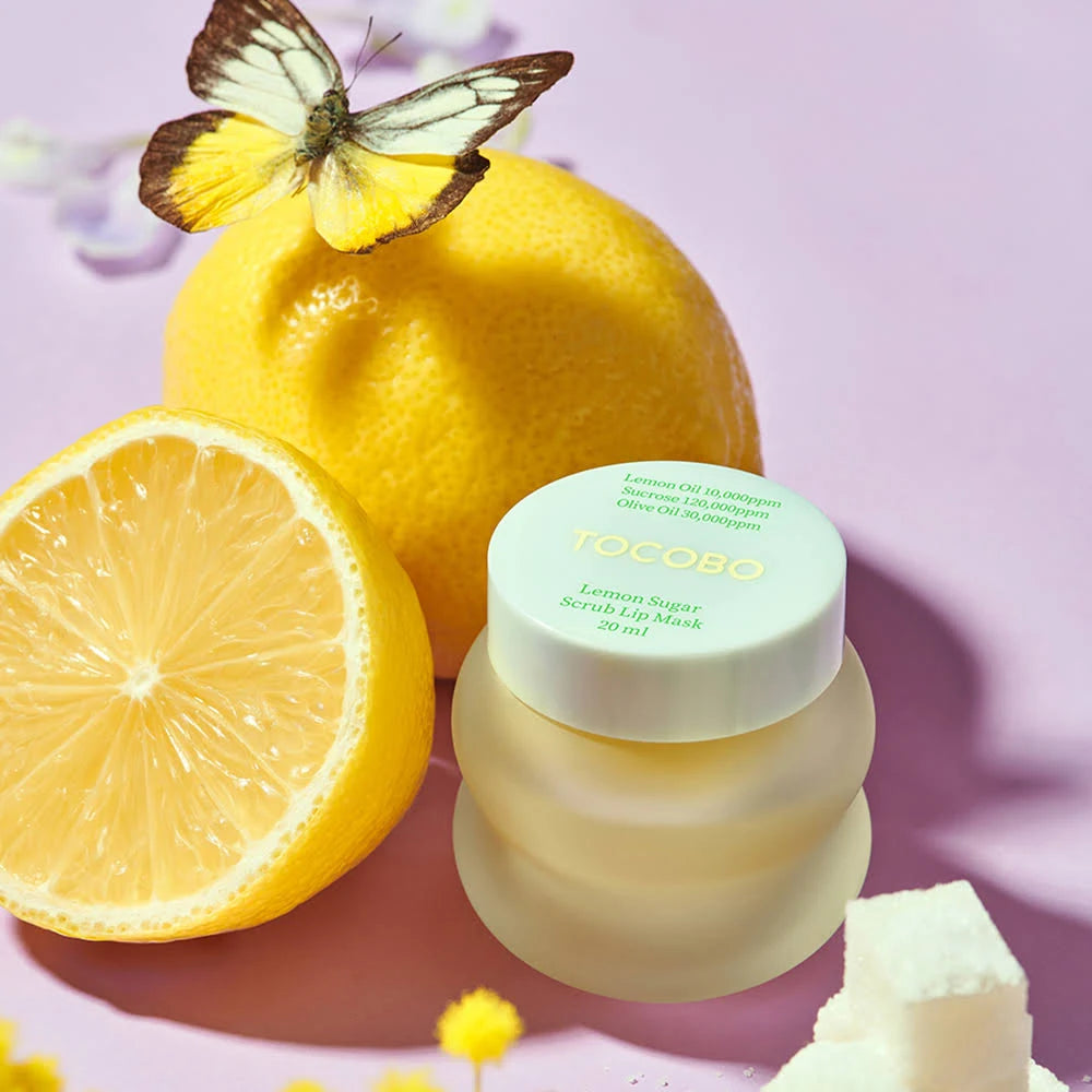 Lemon Sugar Scrub Lip Mask (Hidratante y Exfoliante para Labios)