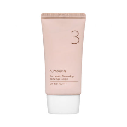 No. 3 Porcelain Base-Skip Tone Up Beige (Base en Crema con SPF)