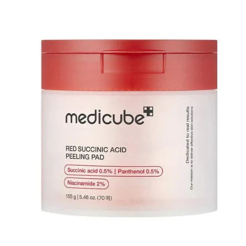 Red Succinic Acid Peeling Pad (Pads con Tónico Anti-Acné)